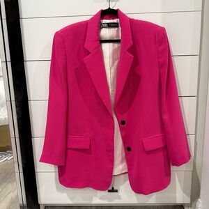 Zara Women's Hot Pink Blazer